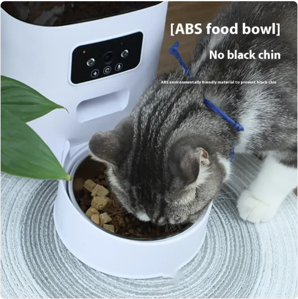5L Smart Automatic Pet Feeder - Scheduled Meals, Portion Control & Remote Feeding | Button & WiFi Options
