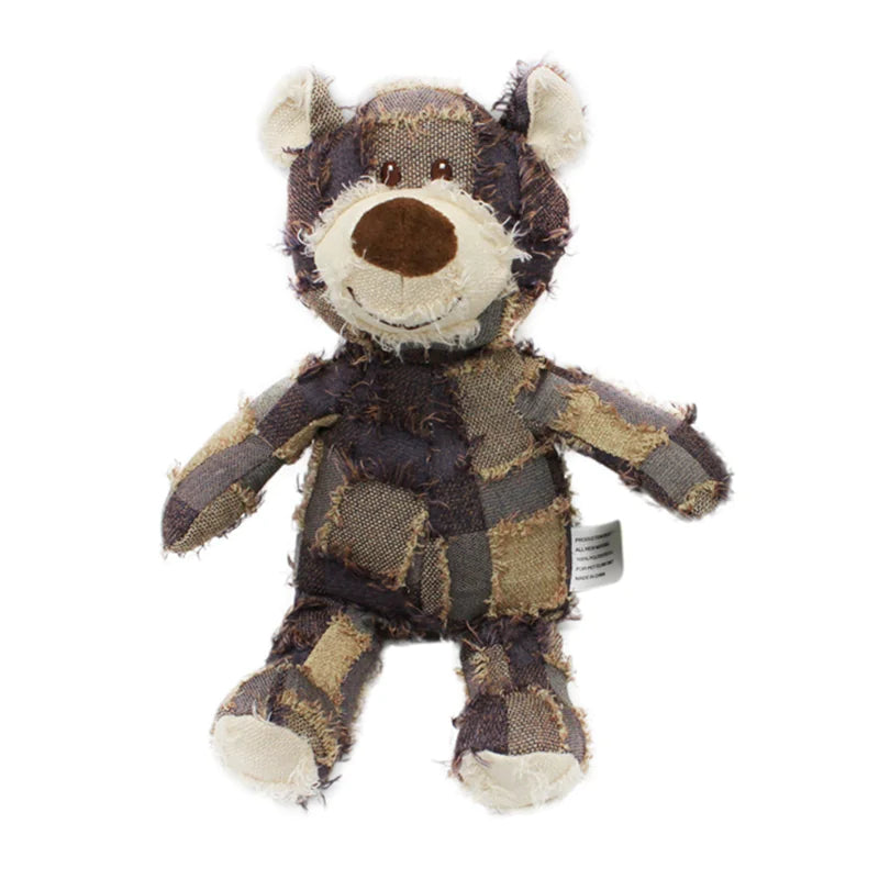 Cuddly Guardian: Therapeutic Bear Plush Dog Toy - Training & Comfort Combined