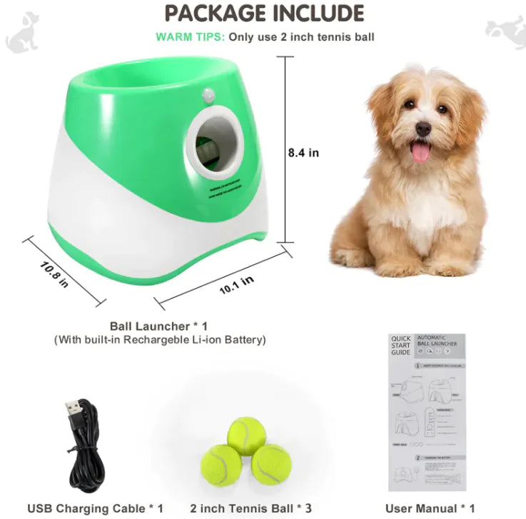 Smart Paws™ Interactive Ball Launcher | Automatic Dog Exercise & Bonding Toy | Perfect for Active Pet Parents