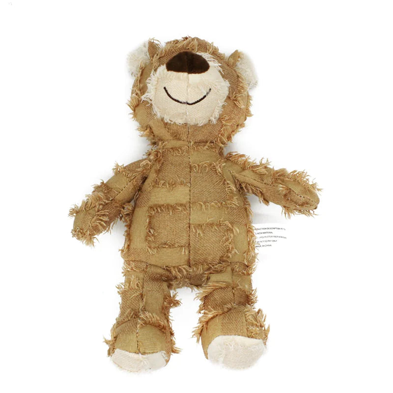 Cuddly Guardian: Therapeutic Bear Plush Dog Toy - Training & Comfort Combined