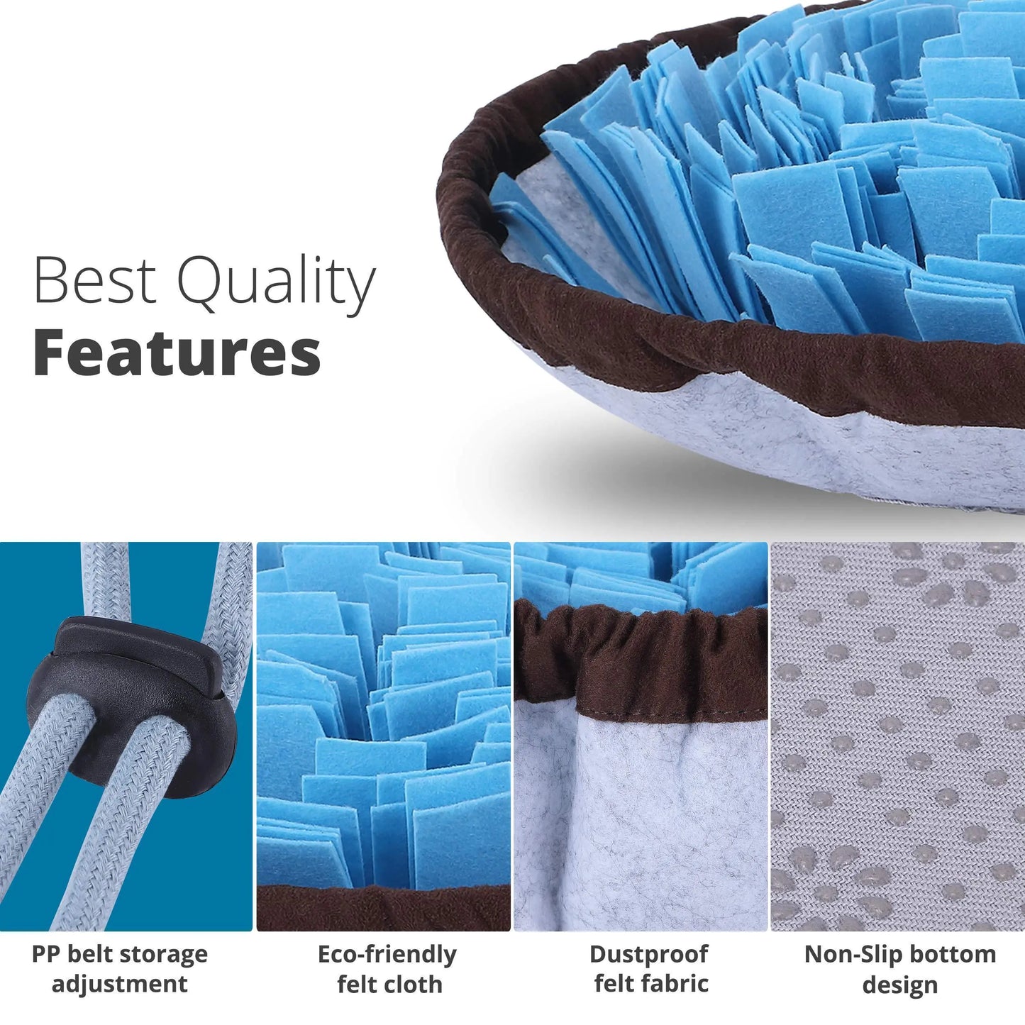 Rescue Paws Smart Sniff: Adjustable Interactive Dog Puzzle Feeding Mat