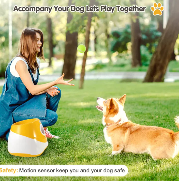 Smart Paws™ Interactive Ball Launcher | Automatic Dog Exercise & Bonding Toy | Perfect for Active Pet Parents