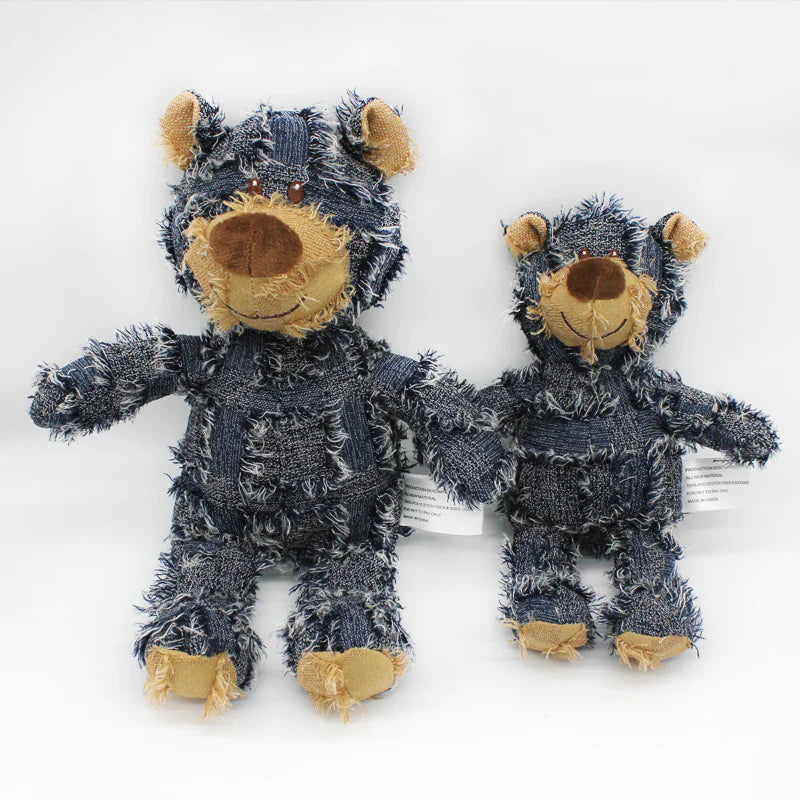 Cuddly Guardian: Therapeutic Bear Plush Dog Toy - Training & Comfort Combined