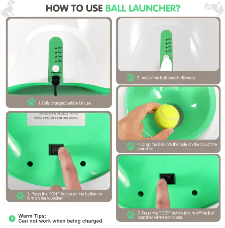 Smart Paws™ Interactive Ball Launcher | Automatic Dog Exercise & Bonding Toy | Perfect for Active Pet Parents