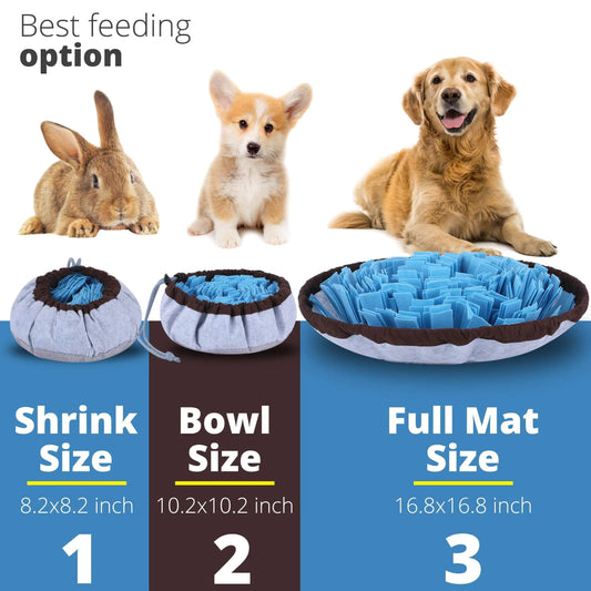 Rescue Paws Smart Sniff: Adjustable Interactive Dog Puzzle Feeding Mat