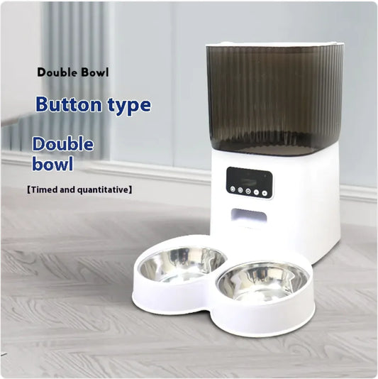 5L Smart Automatic Pet Feeder - Scheduled Meals, Portion Control & Remote Feeding | Button & WiFi Options