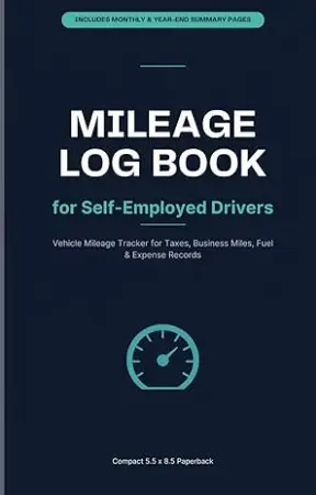 Mileage Log Book for Self-Employed Drivers cover